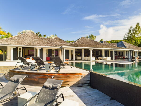 Silver Rainbow in Petit Cul de Sac - Heated Infinity Swimming Pool